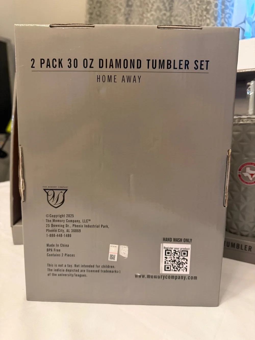 NEW! 2-PACK OF UNIVERSITY of TEXAS 30 oz, Stainless Steel TUMBLERS